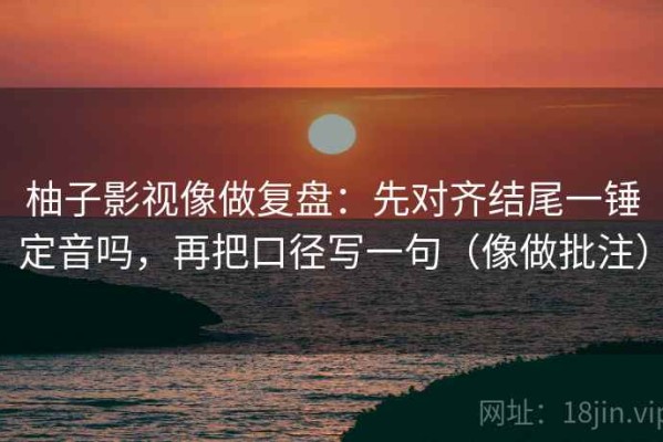 柚子影视像做复盘：先对齐结尾一锤定音吗，再把口径写一句（像做批注）