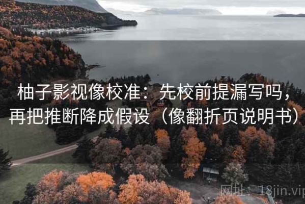 柚子影视像校准：先校前提漏写吗，再把推断降成假设（像翻折页说明书）