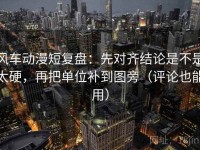 风车动漫短复盘：先对齐结论是不是太硬，再把单位补到图旁（评论也能用）